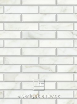 Bevel Tile 3 x 12 (Calacatta Dore)